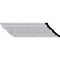Ekena Millwork 3 3/4"H x 3 7/8"P x 5 3/8"F x 94 1/4"L, (2 3/8" Repeat), Jackson Egg and Dart Crown Moulding MLD03X03X05JA - alternate 1